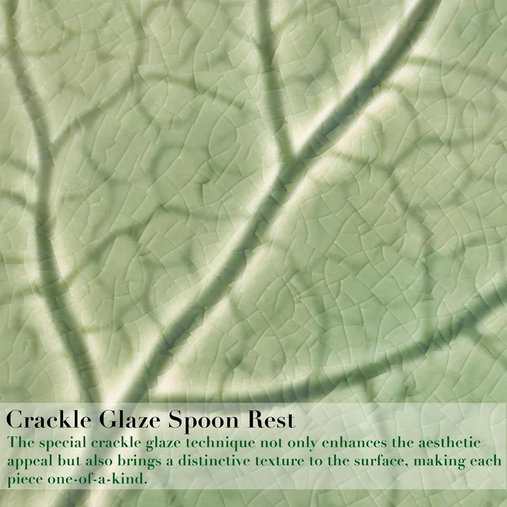 Ceramic Leaf Spoon Rest