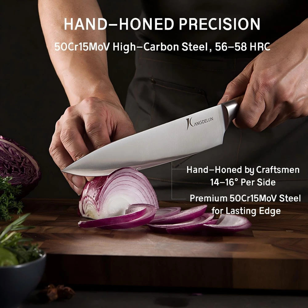 Kangdelun 15-Piece Kitchen Knife Set