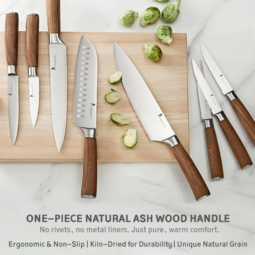 Kangdelun 15-Piece Kitchen Knife Set