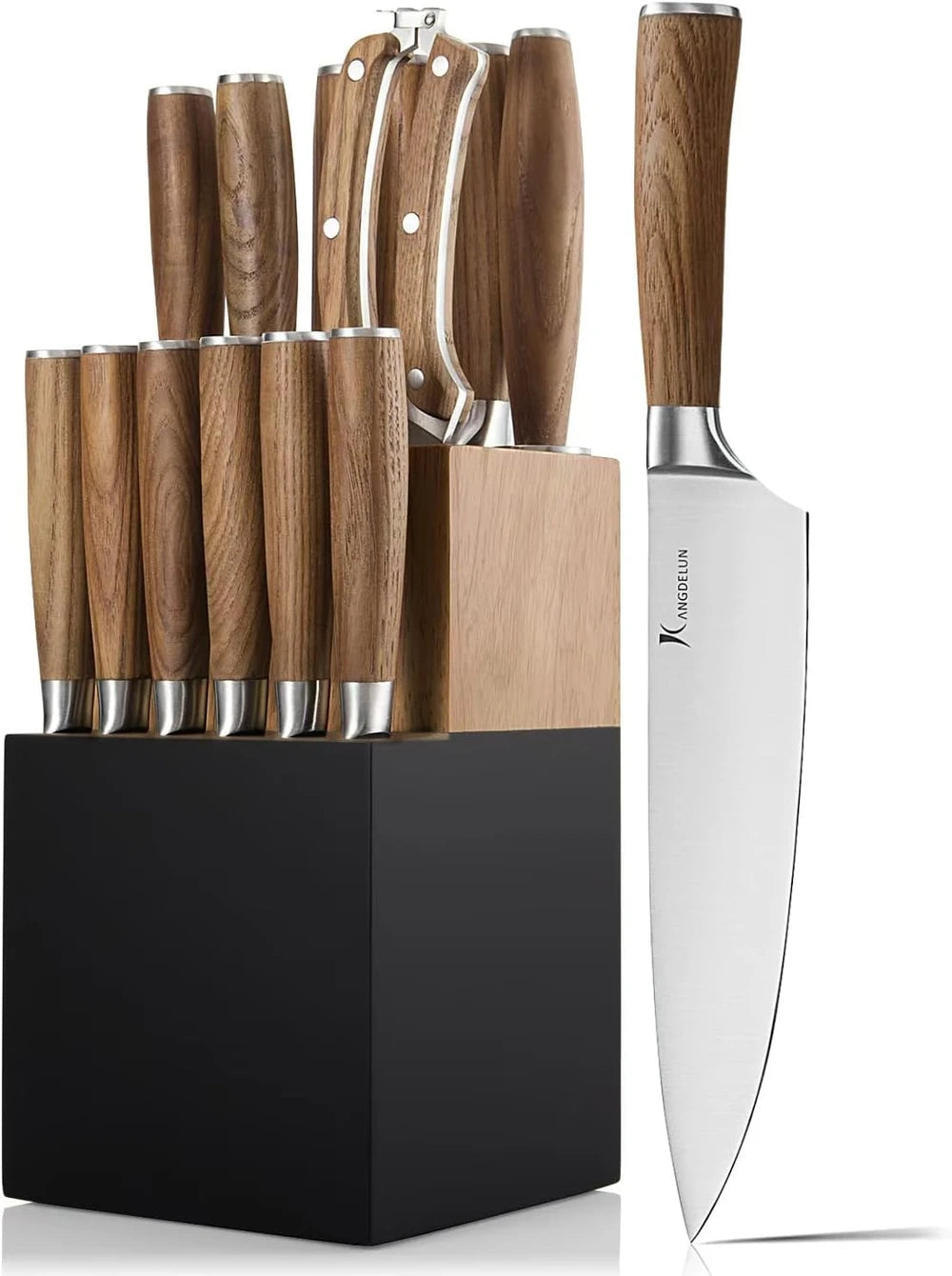 Kangdelun 15-Piece Kitchen Knife Set