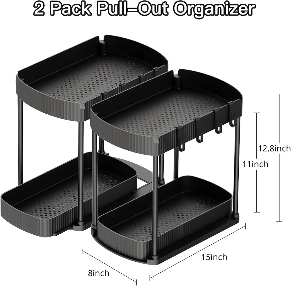 Ukeetap Pull-Out Cabinet Organizer