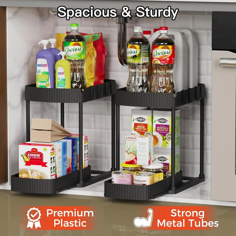 Ukeetap Pull-Out Cabinet Organizer