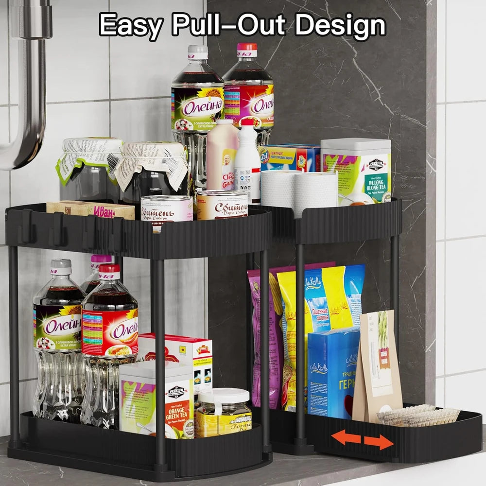 Ukeetap Pull-Out Cabinet Organizer
