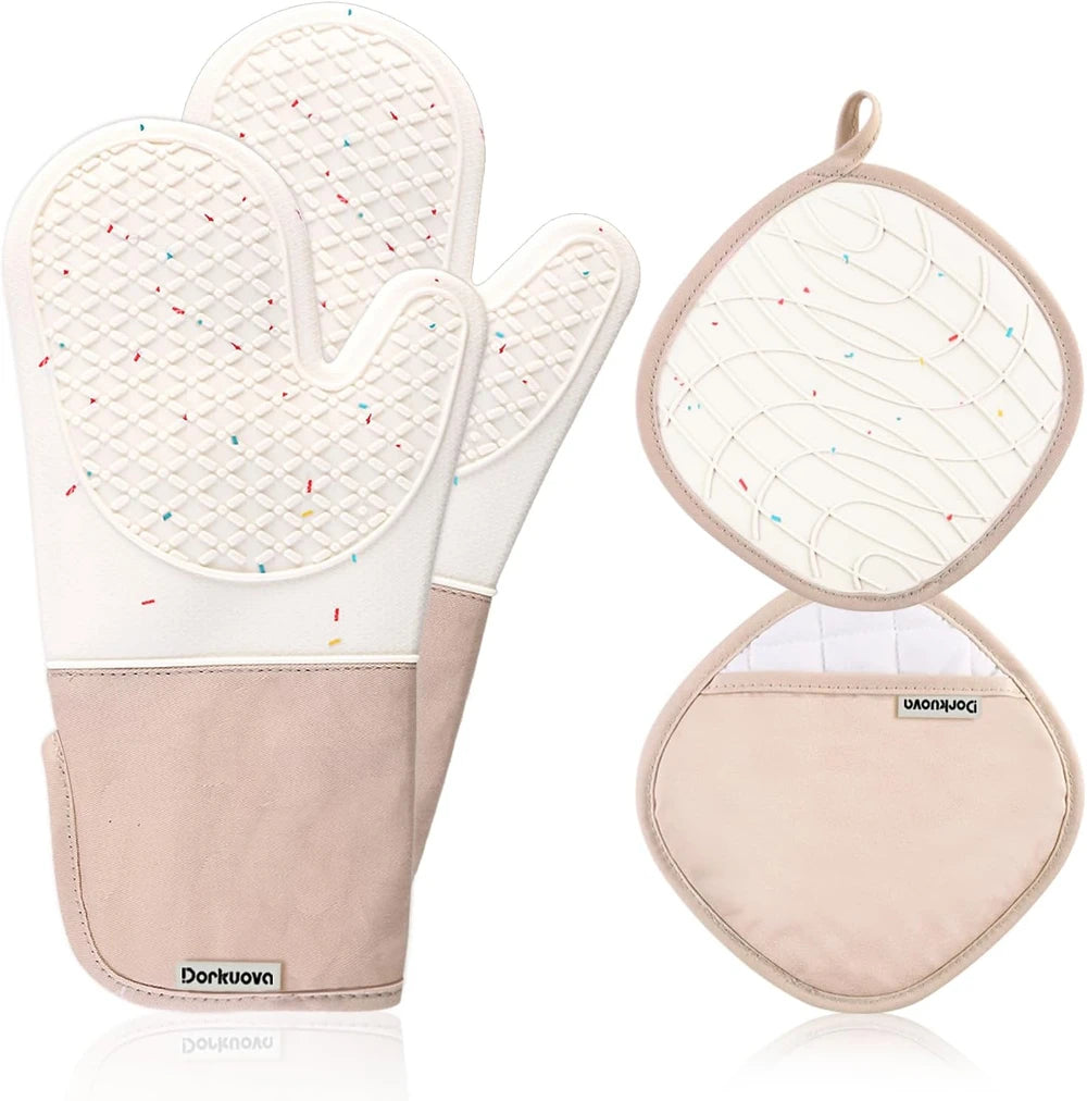 Heat Resistant Silicone Oven Mitts
