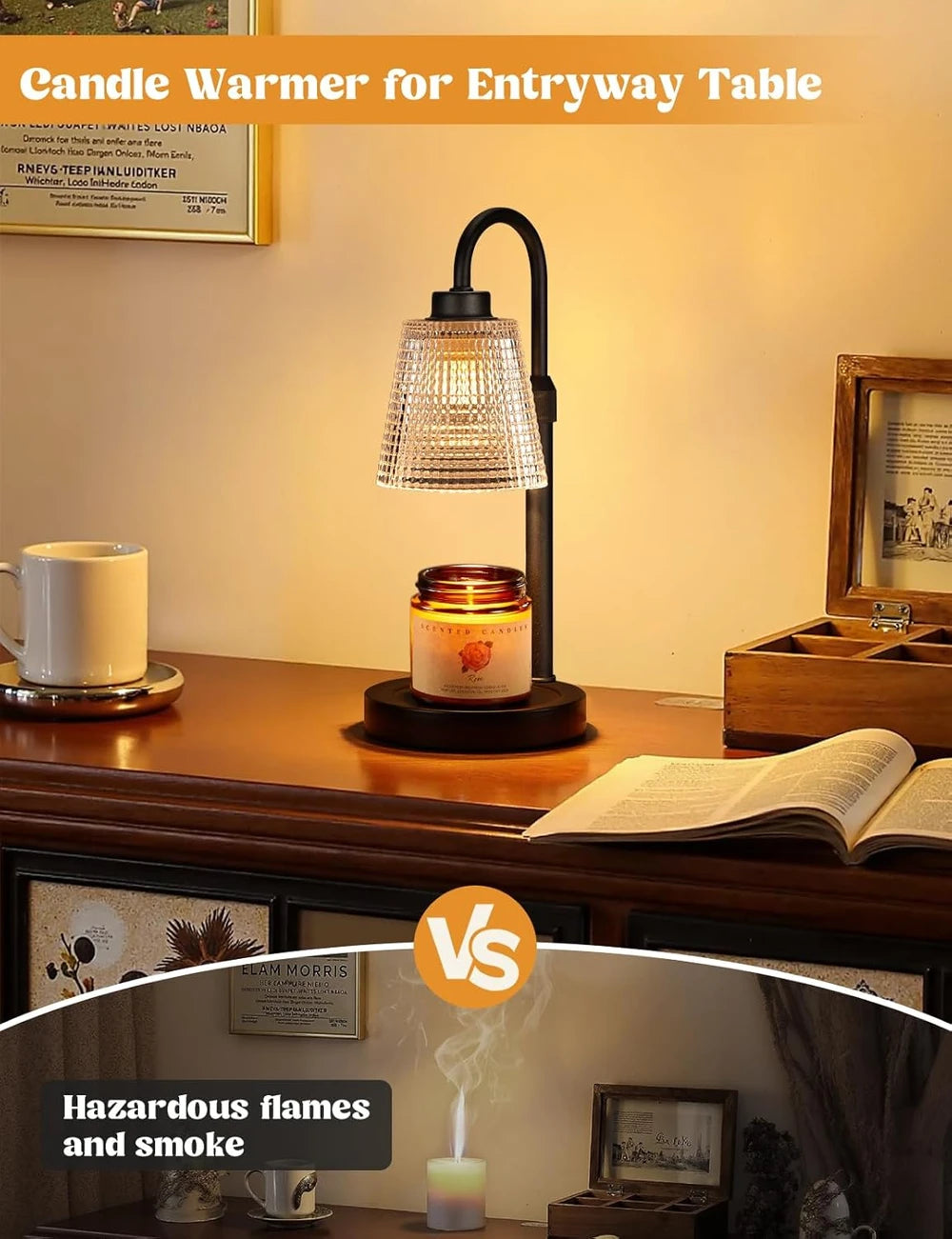 Innqoo Adjustable Candle Warmer Lamp