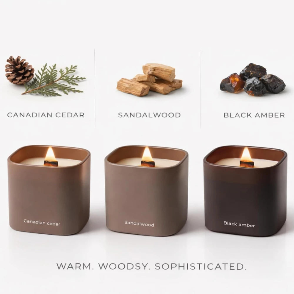 Lumi Crackling Soy Candle Set